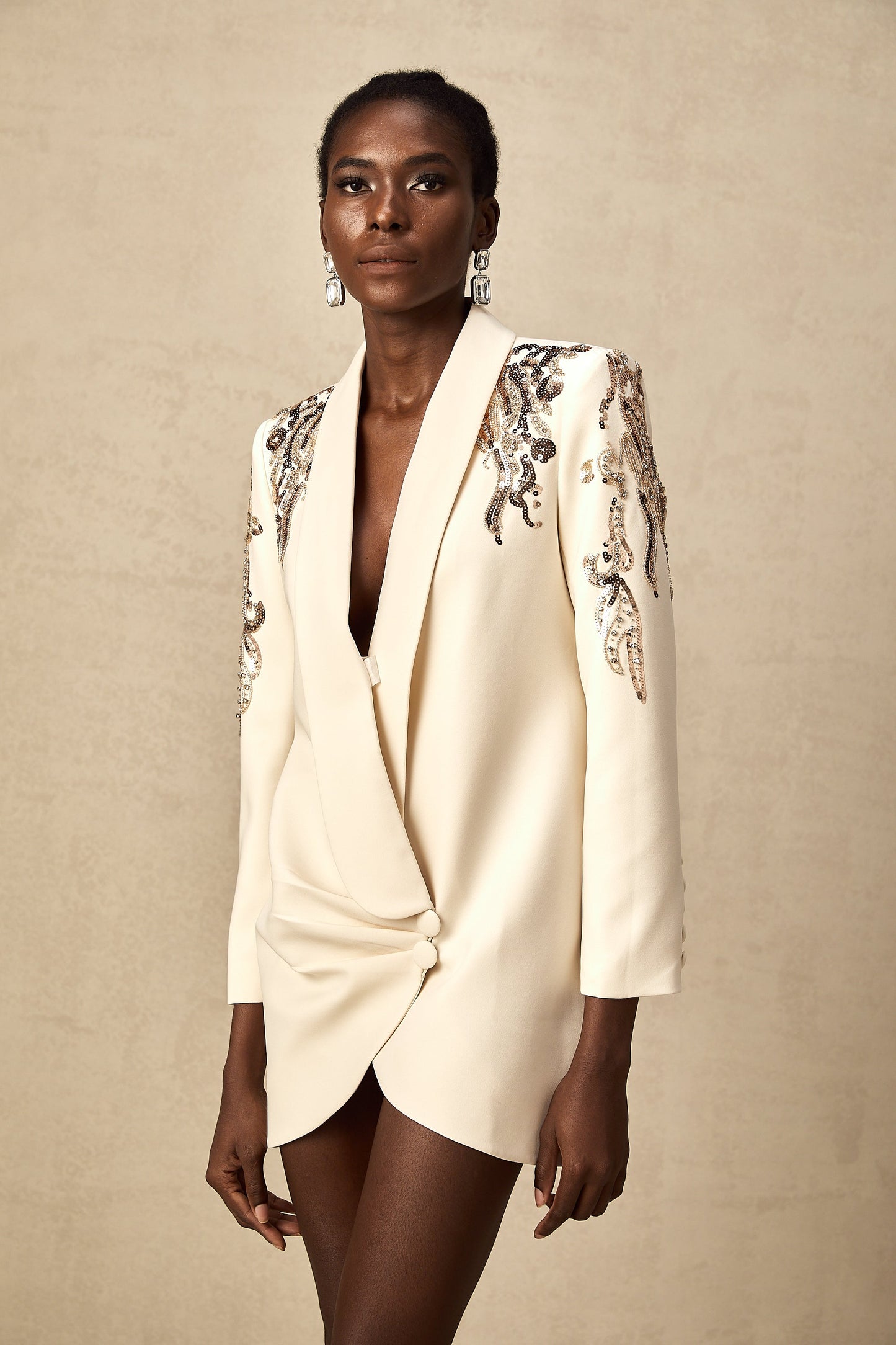 Alana | Embellished Blazer Dress