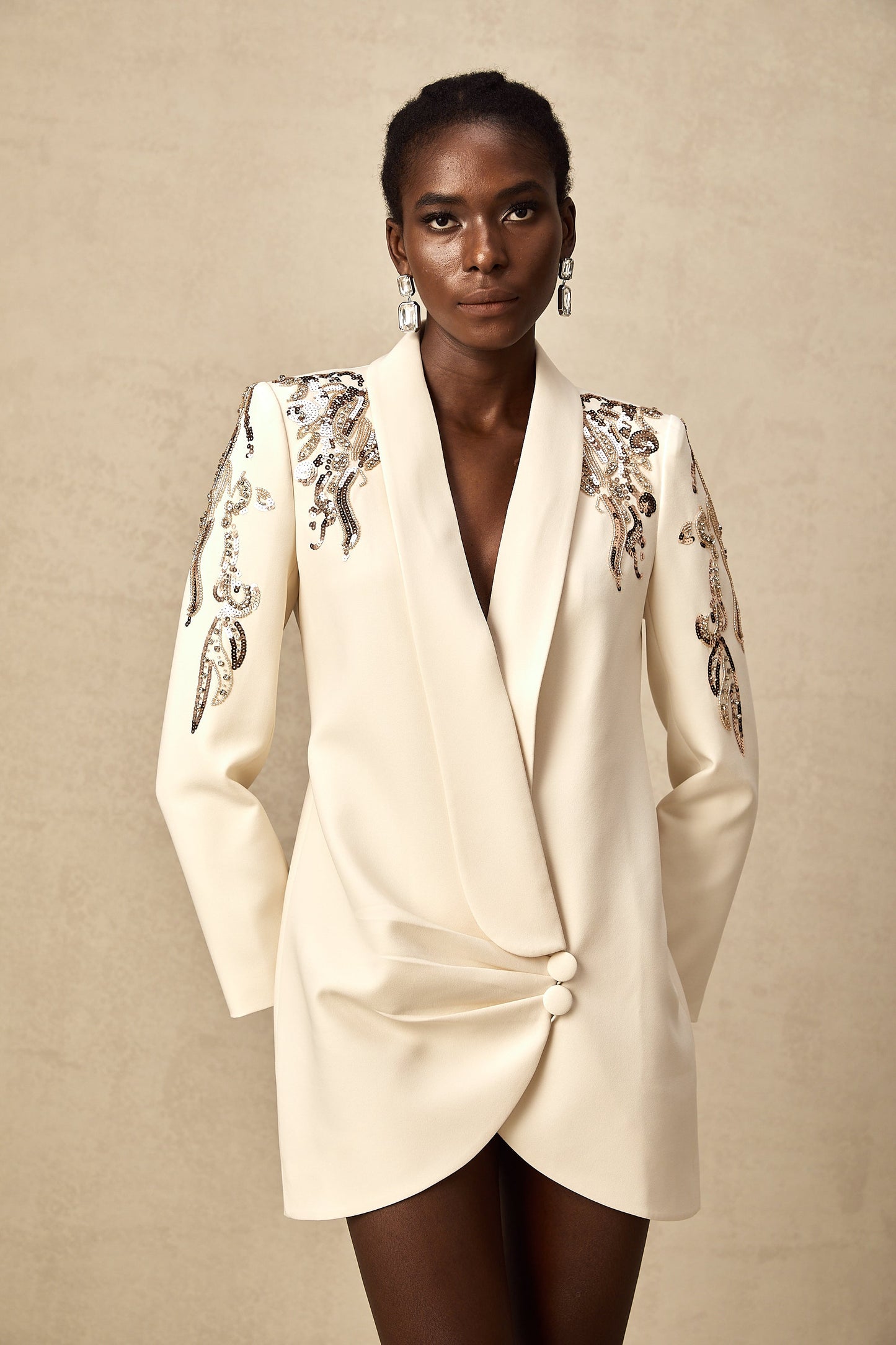 Alana | Embellished Blazer Dress