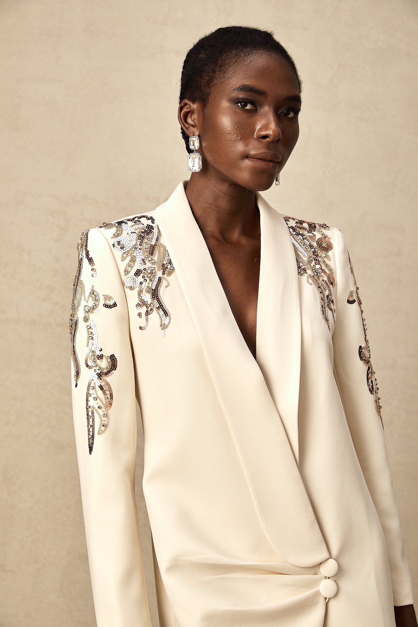 Alana | Embellished Blazer Dress