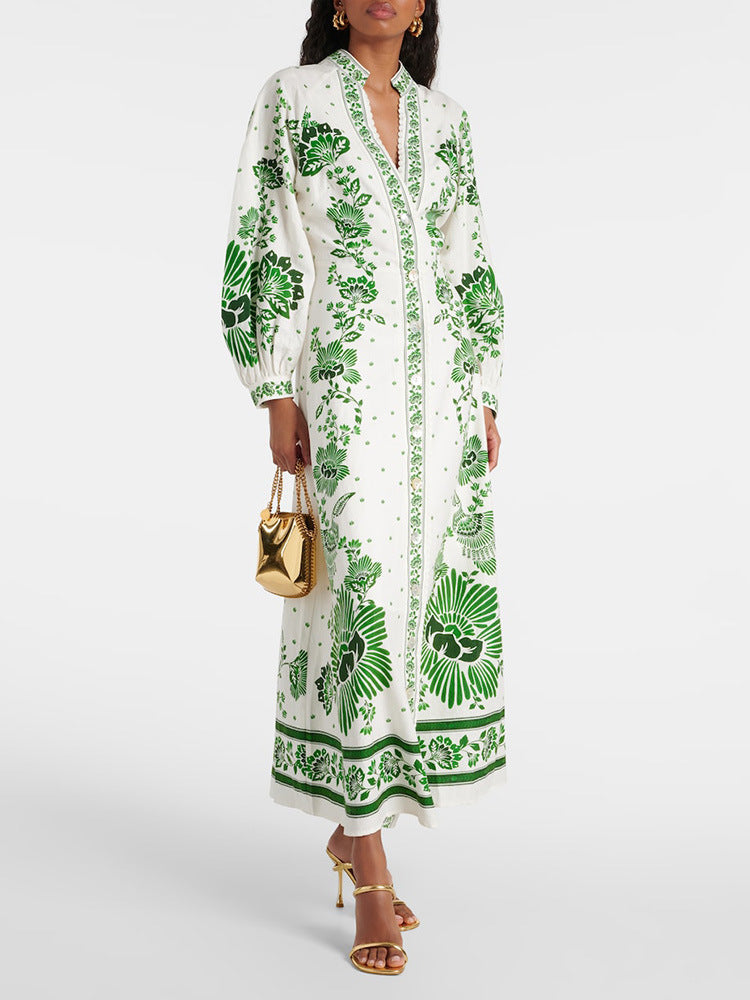 Lori | Botanical Maxi Dress