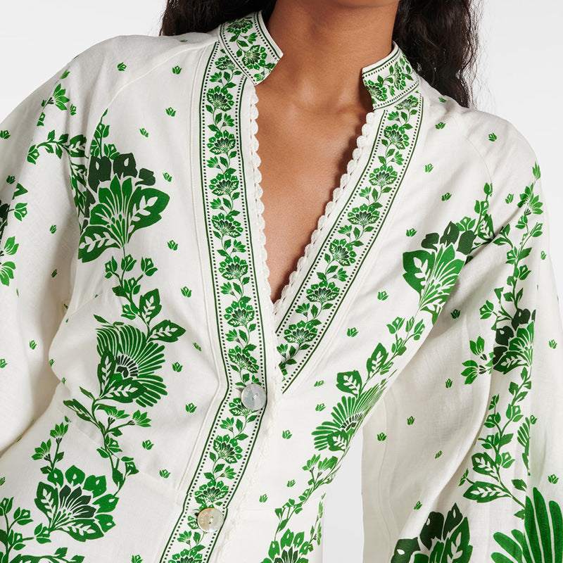 Lori | Botanical Maxi Dress