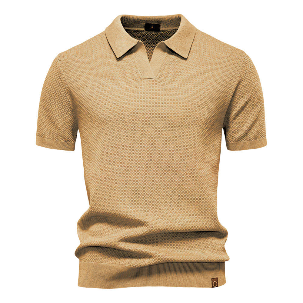 Silas | Textured Polo Shirt