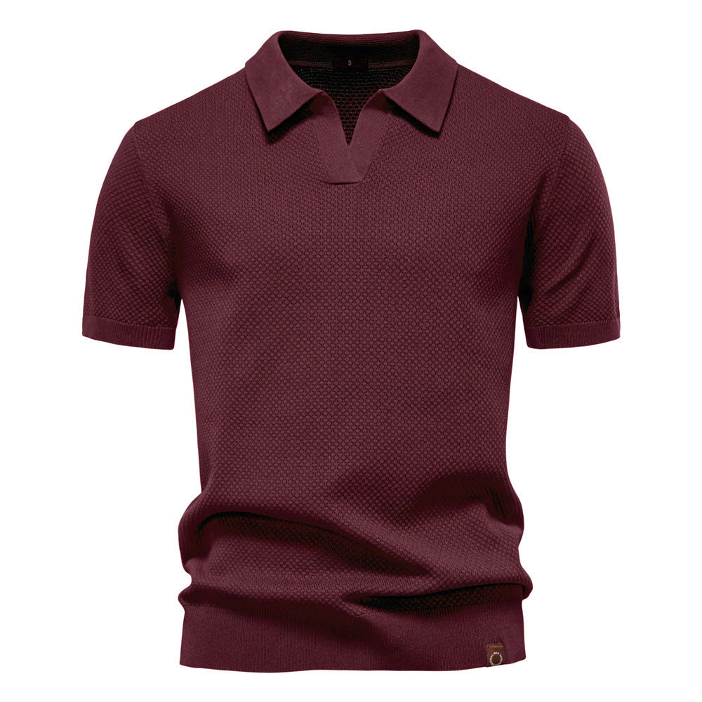 Silas | Textured Polo Shirt
