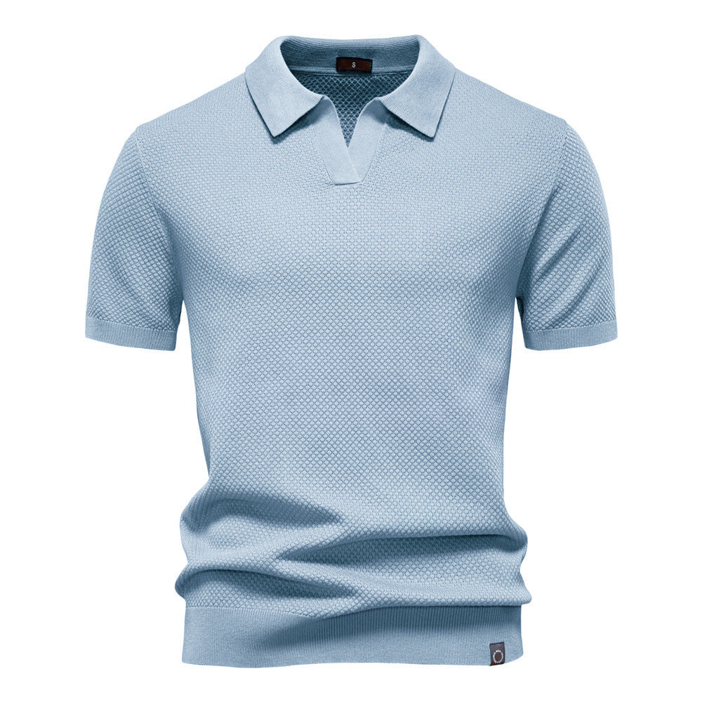 Silas | Textured Polo Shirt