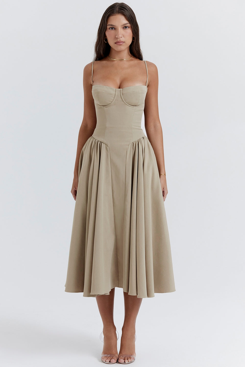 Julie | Corset Midi Dress