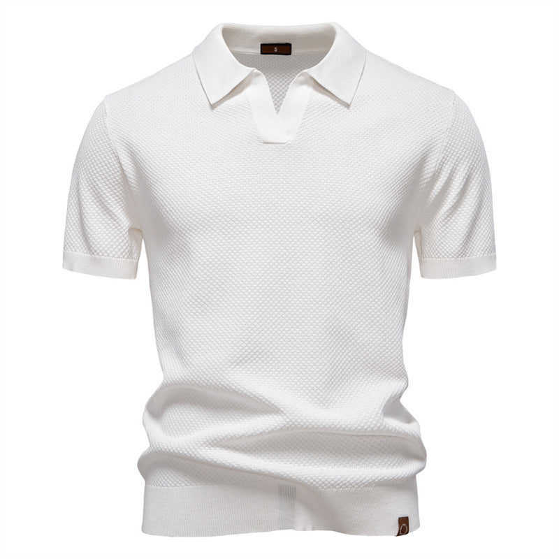 Silas | Textured Polo Shirt