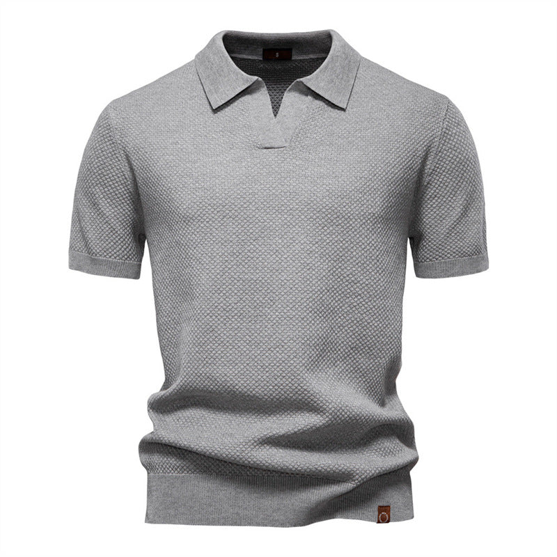 Silas | Textured Polo Shirt