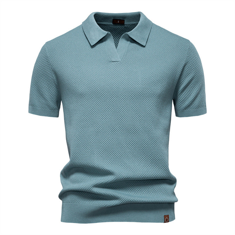 Silas | Textured Polo Shirt