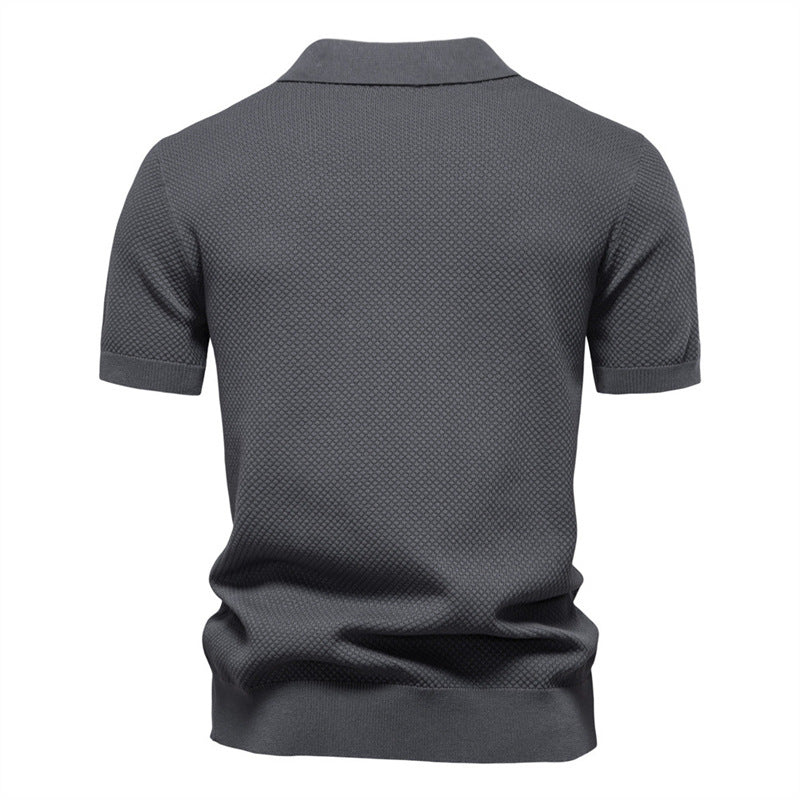 Silas | Textured Polo Shirt