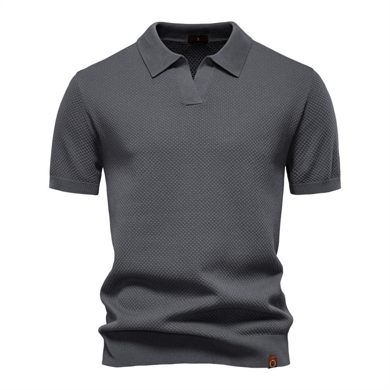Silas | Textured Polo Shirt