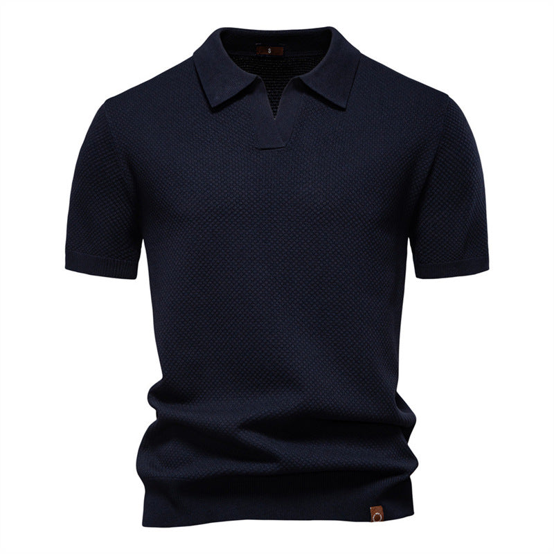 Silas | Textured Polo Shirt
