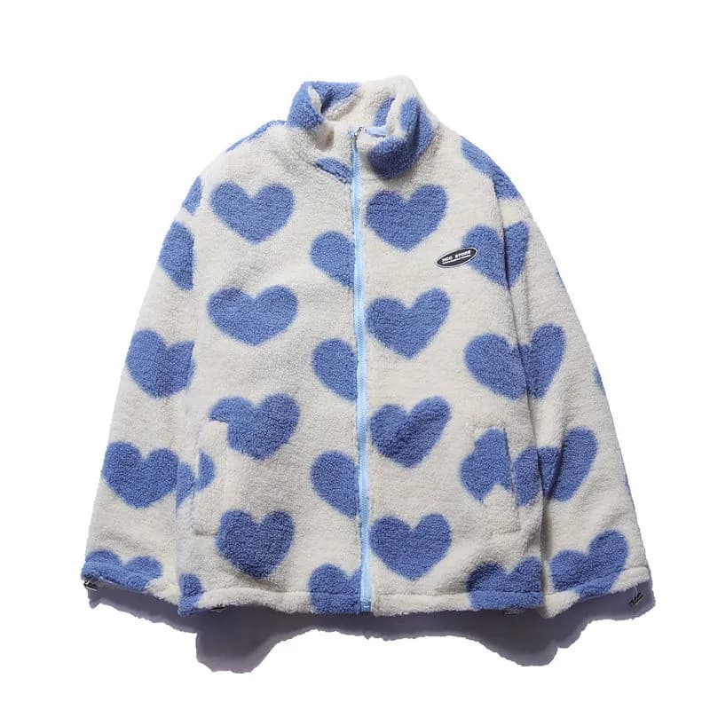 A unique coat featuring a heart detail that provides both elegance and practicality for everyday wear.
