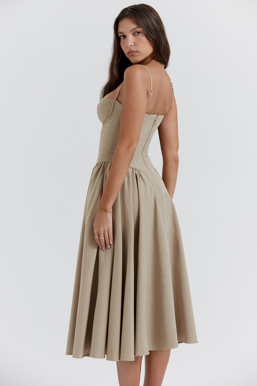 Julie | Corset Midi Dress