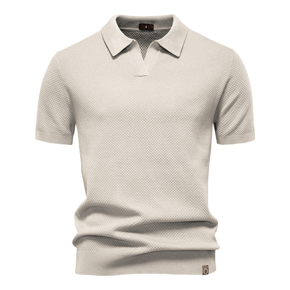 Silas | Textured Polo Shirt