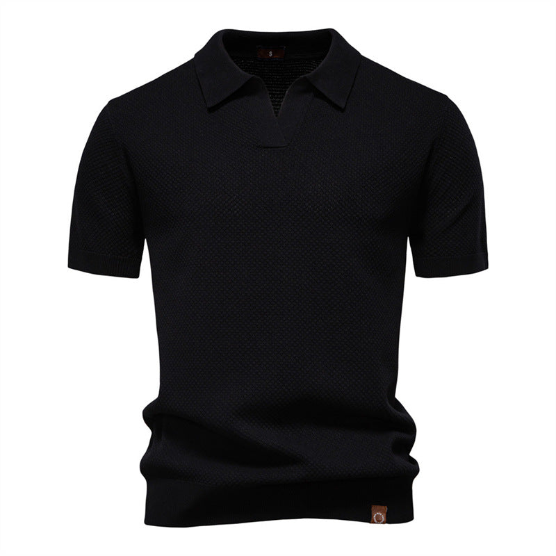 Silas | Textured Polo Shirt