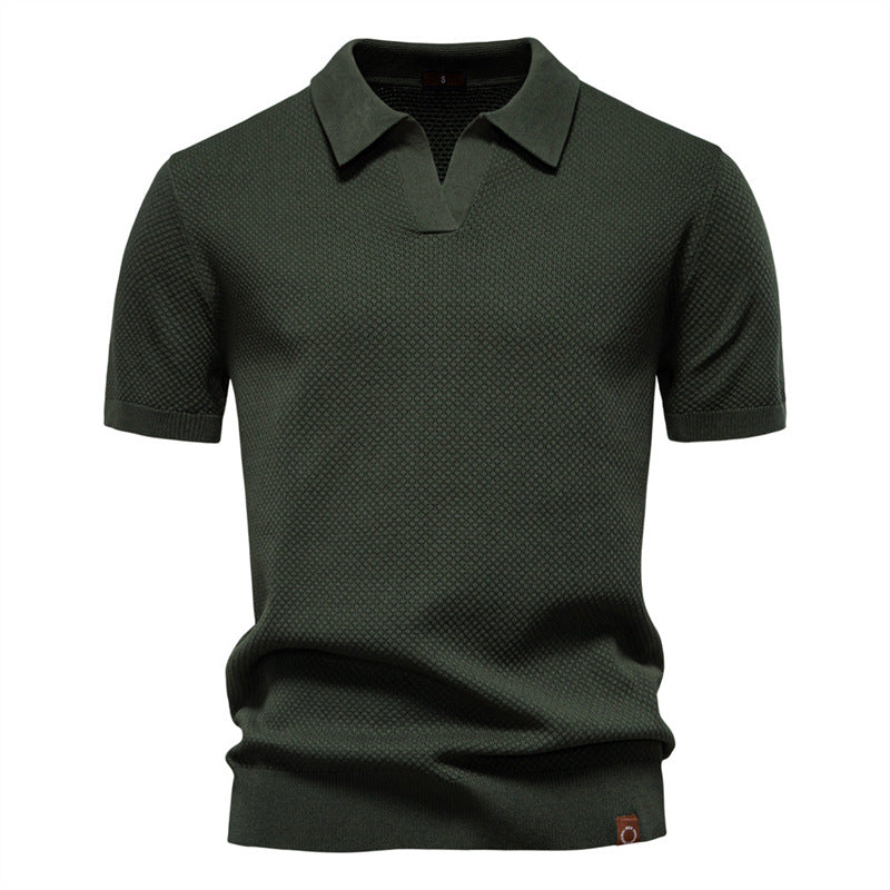 Silas | Textured Polo Shirt