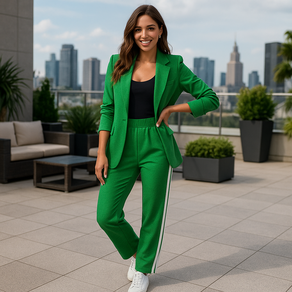 Zoe | Stripe Suit