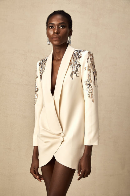 Alana | Embellished Blazer Dress