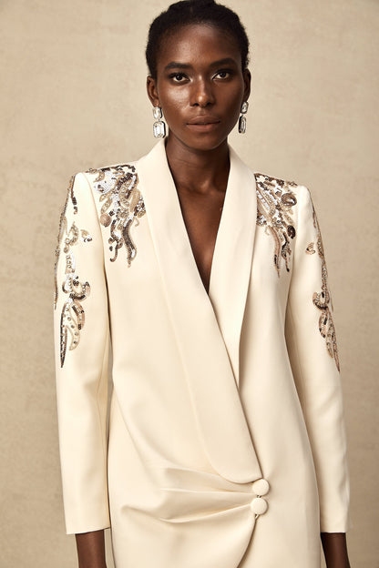 Alana | Embellished Blazer Dress