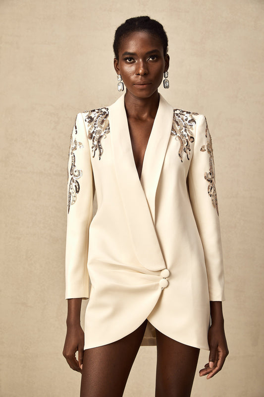 Alana™ | Embellished Blazer Dress
