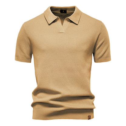 Silas | Textured Polo Shirt