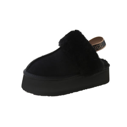 Zinnia | Faux Fur Platform Slippers