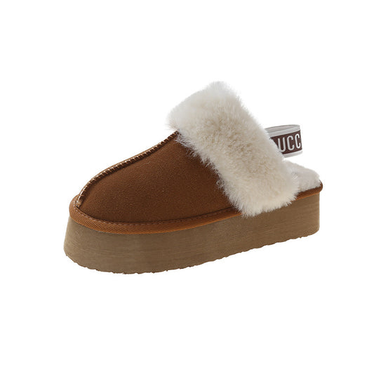 Zinnia | Faux Fur Platform Slippers