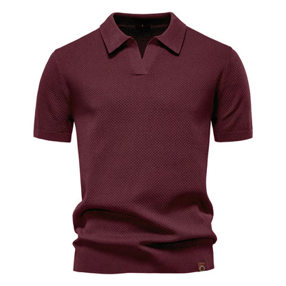 Silas | Textured Polo Shirt