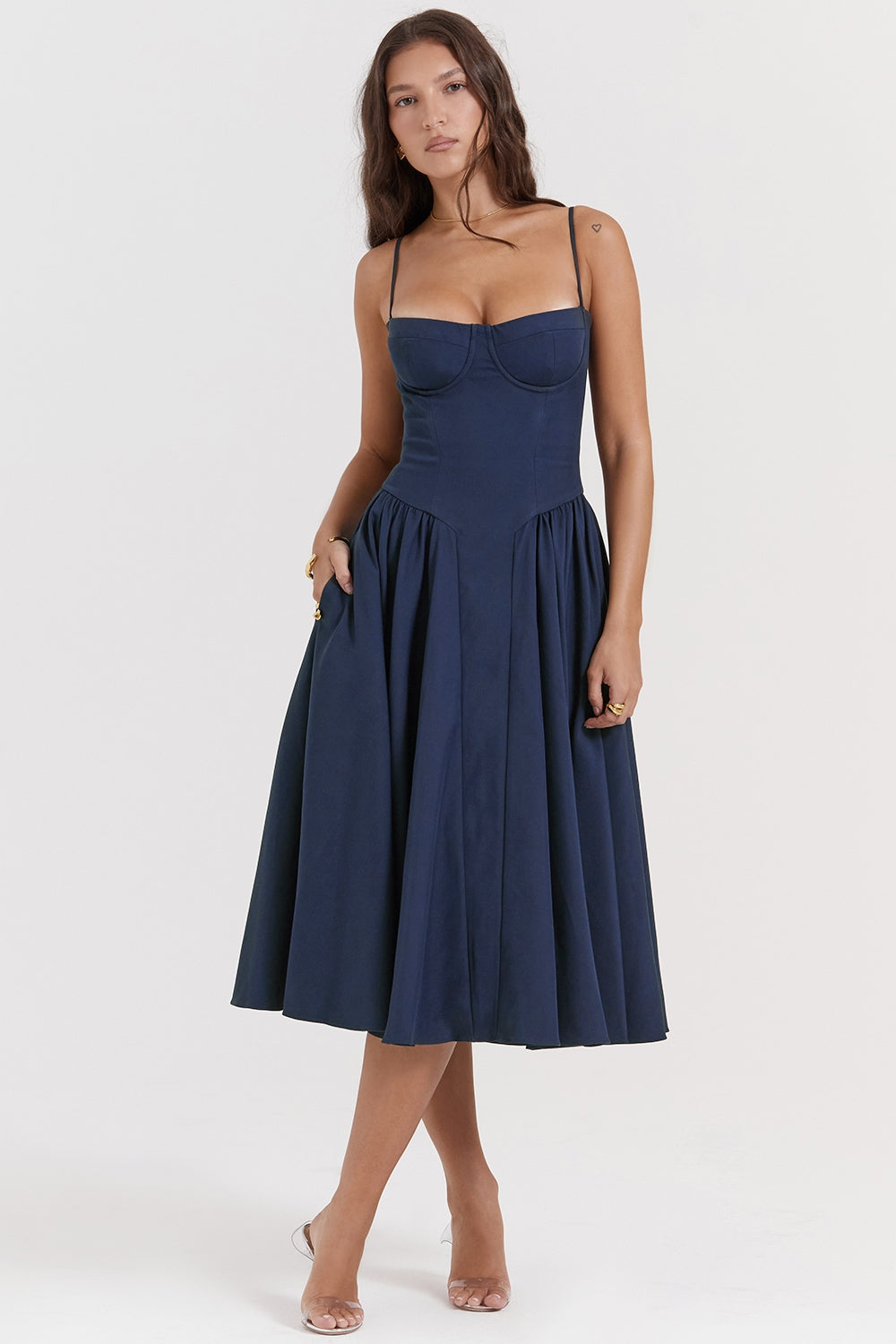 Julie | Corset Midi Dress