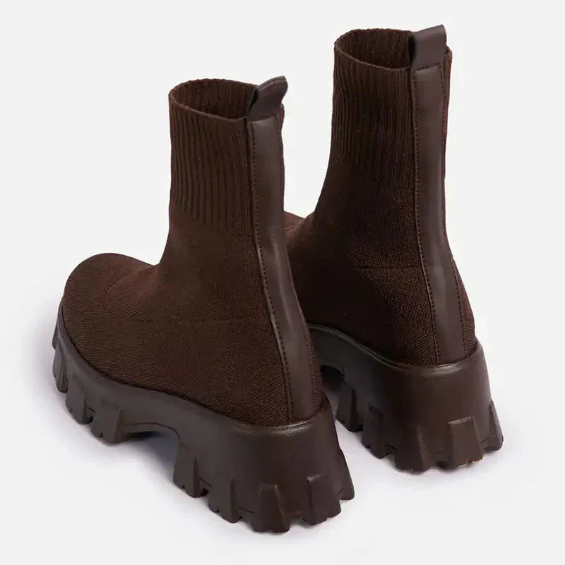 Bold Walk | Chunky Sock Boots