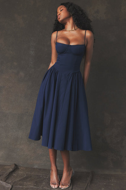 Julie | Corset Midi Dress