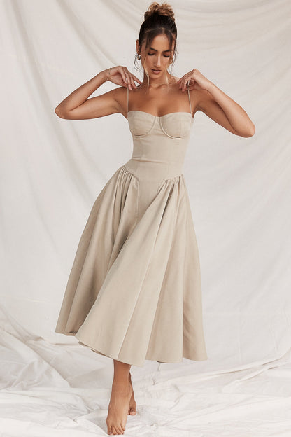 Julie | Corset Midi Dress