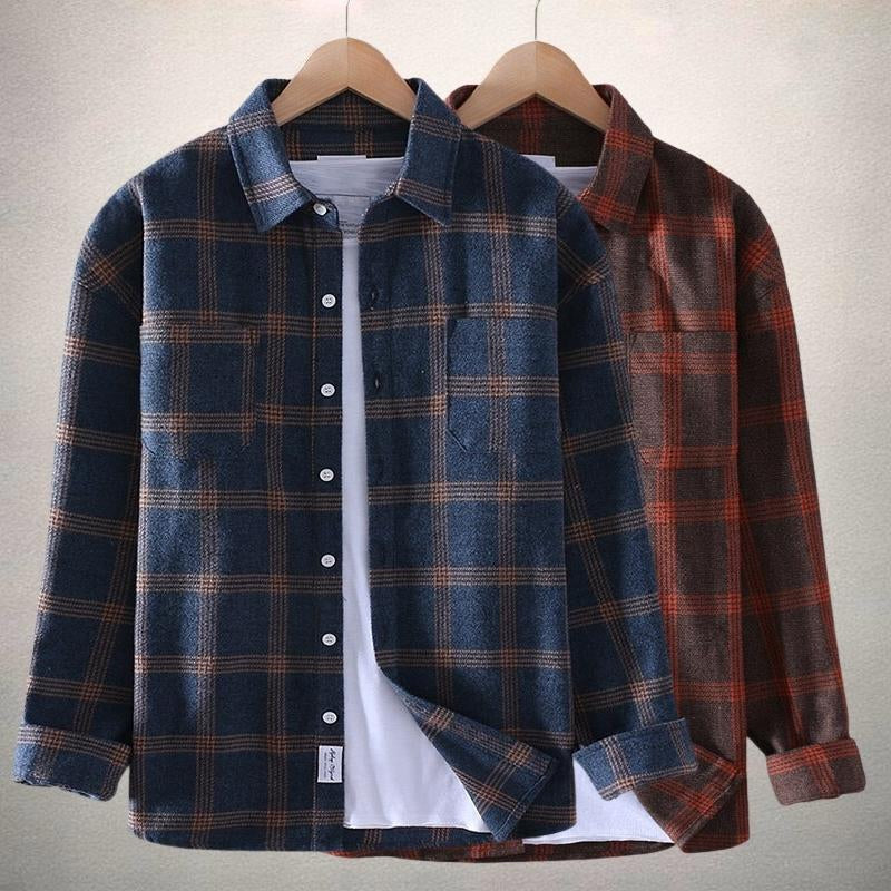 the Jordan plaid shirt's classic checkered pattern, adding a touch of style to any wardrobe.