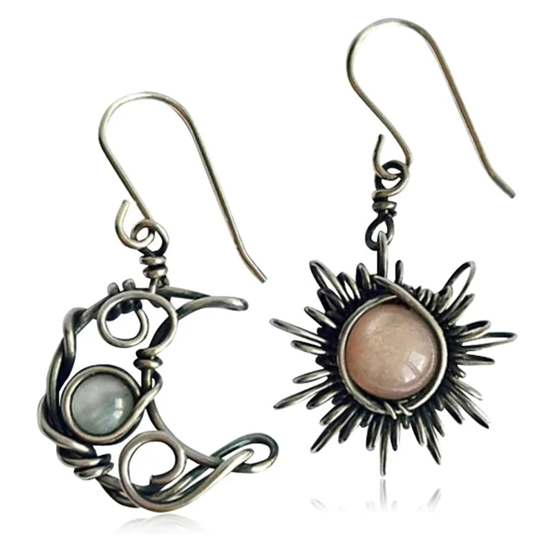 Sun and Moon Earrings