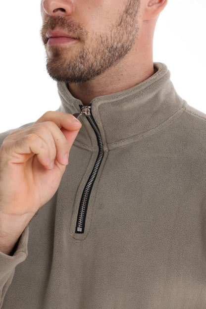 Shop this versatile fleece sweater with a quarter zipper, ideal for outdoor activities and an active lifestyle.