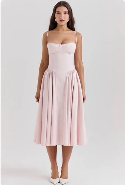 Julie | Corset Midi Dress