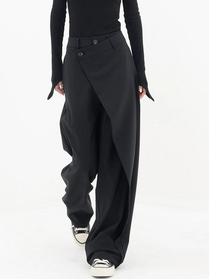 Close-up of the premium fabric used in these baggy-style pants for comfort and durability.