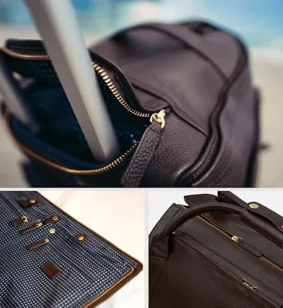 Traveler carrying the Jude™ Multifunctional Travel Bag, demonstrating its practical design and stylish look.