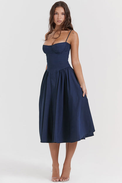 Julie | Corset Midi Dress