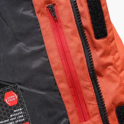 Adjustable features for a personalized fit in a stylish jacket.