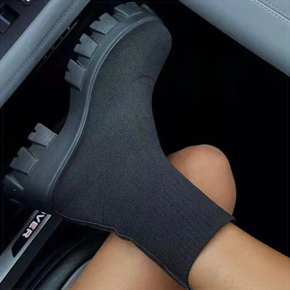 Bold Walk | Chunky Sock Boots