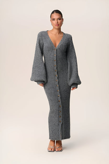 Louiza™ | Wool Maxi Dress