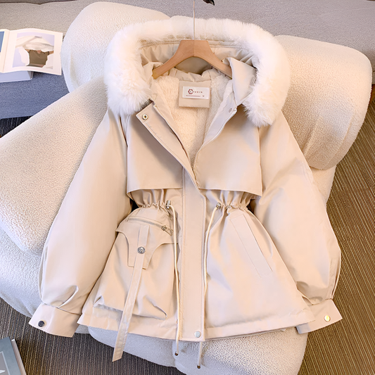 Lightweight and comfortable Nicole winter coat, featuring fleece lining for ultimate warmth without the bulk.