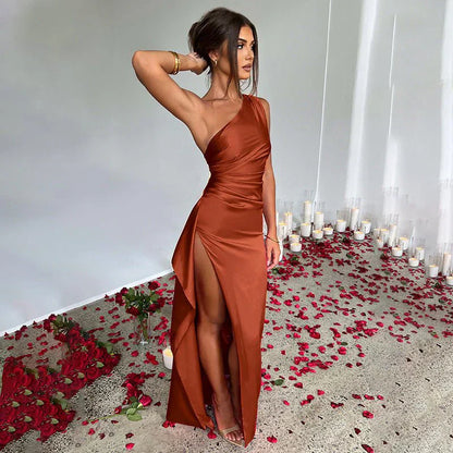 A stylish display of the Nova Elegant Maxi Dress, embodying sophistication.