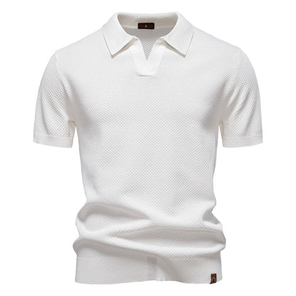 Silas | Textured Polo Shirt