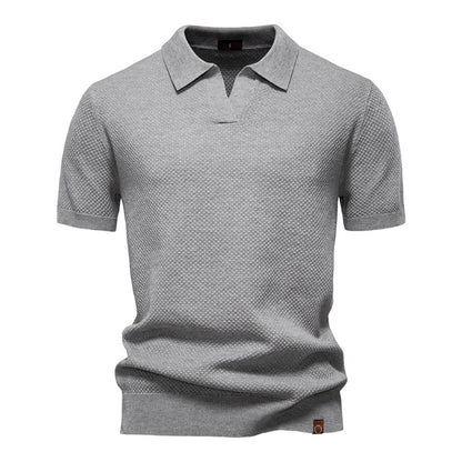 Silas | Textured Polo Shirt