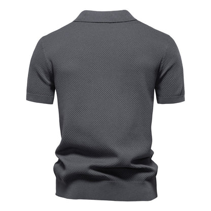 Silas | Textured Polo Shirt