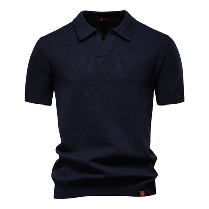 Silas | Textured Polo Shirt