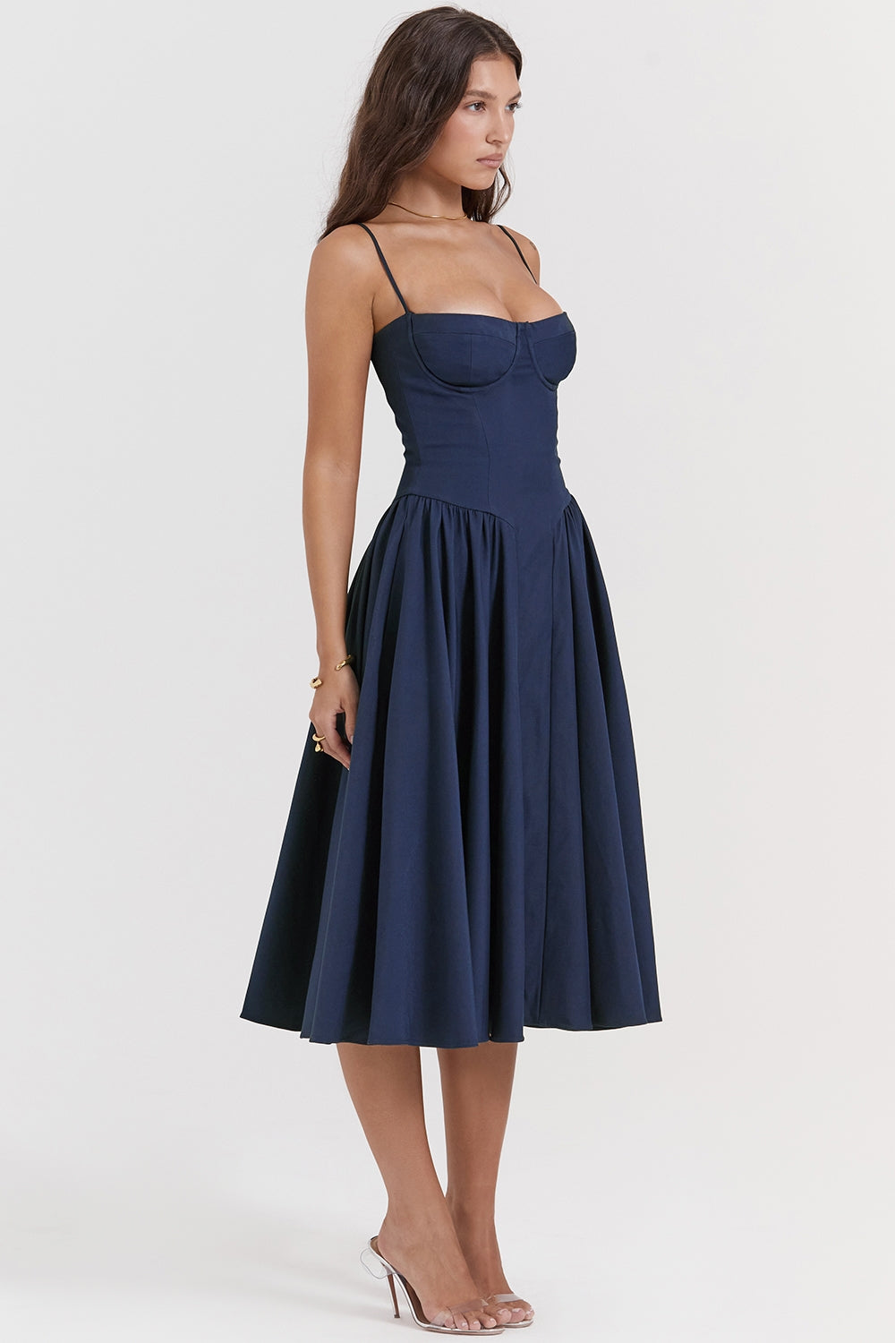 Julie | Corset Midi Dress
