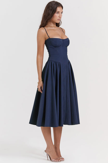 Julie | Corset Midi Dress